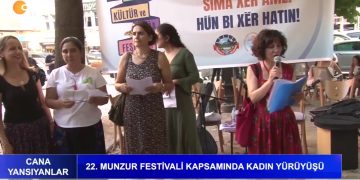 22. Munzur Festivali Kapsamında Kadın Yürüyüşü.
