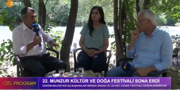 22. Munzur Kültür Ve Doğa Festivali Sona Erdi – Veli Haydar Güleç’in Hazırlayıp Sunduğu Özel Programın Konukları Dersim Belediyesi Eş Başkanları Birsen Orhan Ve Cevdet Konak