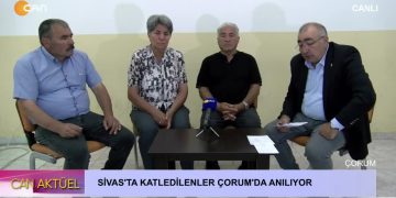 SİVAS’TA KATLEDİLENLER ÇORUM’DA ANILIYOR