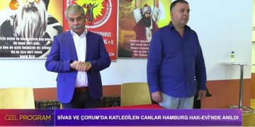 Sivas ve Çorum’da Katledilen Canlar Hamburg HAK-EVİ’nde Anıldı.