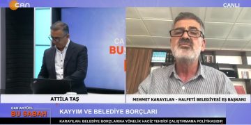Attilâ Taş’ın sunumuyla Can Aktüel Bu Sabah programının konuğu Halfeti Belediyesi Eş Başkanı Mehmet Karayılan 2. Bölüm