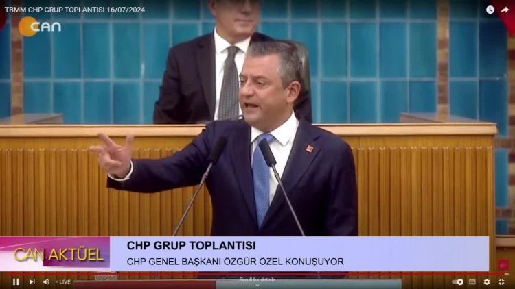 CHP Grup Toplantısı. CHP Genel Başkanı Özgür Özel Konuşuyor.