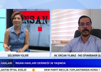 İnsan Hakları Derneği 38 Yaşında – Mücadelede İlkelere Bağlılık, Israr Ve İnadın Önemi – Gülseren Yoleri’nin Sunumuyla İnsan Hakları Programının Konuğu İHD Diyarbakır Şube Başkanı Av. Ercan Yılmaz