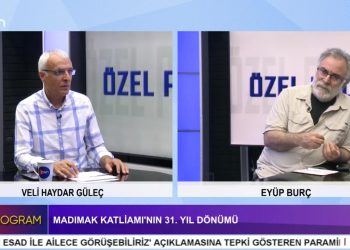 Madımak Katliamı’nın 31. Yıl Dönümü – Türkiye’de Yaşanan Zorunlu Göçler – Türkiye’de Siyasi Atmosfer – Muhalefetin Yürüttüğü Siyaset – Veli Haydar Güleç’in Hazırlayıp Sunduğu Özel Programın Konuğu Gazeteci Eyüp Burç