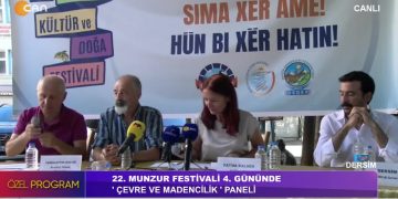 – 22. Munzur Festivali 4. Gününde
– ‘ Çevre Ve Madencilik ‘ Paneli