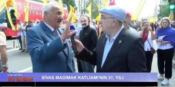 Sivas’ta 2 Temmuz 1993 Tarihinde Madımak Oteli’nde Katledilen 33 Can, Sivas’ta Kitlesel Olarak Anılıyor.