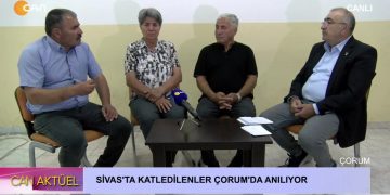 SİVAS’TA KATLEDİLENLER ÇORUM’DA ANILIYOR