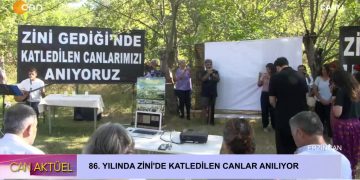 86. Yılında Zini Gediği’nde Katledilen Canlar Erzincan Kılıçkaya Köyünde Anılıyor.