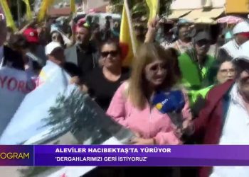 Dergahlarımızı geri istiyoruz Alevi kurumları ‘dergahlarımızı Geri istiyoruz’ sloganı ile Hacı Bektaş Veli Dergahı’na yürüyor