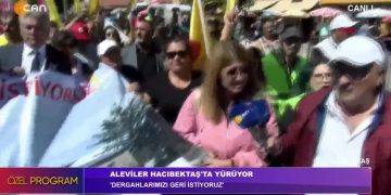 Dergahlarımızı geri istiyoruz Alevi kurumları ‘dergahlarımızı Geri istiyoruz’ sloganı ile Hacı Bektaş Veli Dergahı’na yürüyor