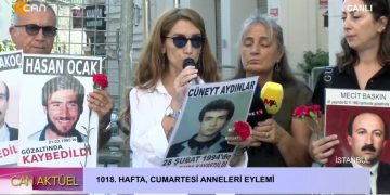 1018. Hafta Cumartesi Anneleri Eylemi.