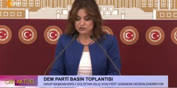 DEM Parti Grup Başkanvekili Gülistan Kılıç Koçyiğit Basın Toplantısında Gündemi Değerlendiriyor.