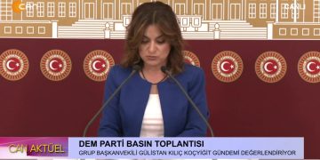 DEM Parti Grup Başkanvekili Gülistan Kılıç Koçyiğit Basın Toplantısında Gündemi Değerlendiriyor.