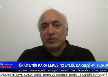 Türkiye’nin Kara Lekesi 12 Eylül Darbesi 44. Yılında – Narin’in Katili Kim? – Tekirdağ’da 2 Yaşındaki Çocuğa Cinsel İstismar – Alevi Köy Yollarında Ayrımcılık – Elif Sonzamancı İle Can Aktüel Ana Haber’in Bugünkü Konuğu DEM Parti Hukuk Komisyonu Eşsözcüsü Öztürk Türkdoğan.