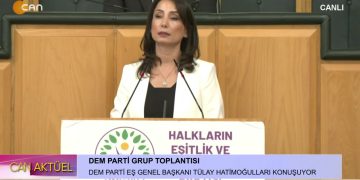 DEM Parti Grup Toplantısı, DEM Parti Eş Genel Başkanı Tülay Hatimoğullar konuşuyor.
