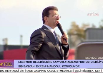 ESENYURT BELEDİYESİNE KAYYUM ATANMASI PROTESTO EDİLİYOR