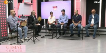 Hüseyin Kelleci ile Cemal Cemale programının konukları Sev-Der Yöneticileri Salman Gümüş, Hüseyin Çul, Bayram Karpuz, Sinan Özdemir ve Hazar Kara.