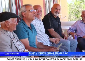 Şagırt û Hazkırnê Ali Haki Edna Cem Bun, – Lı Gundê Bıraganiye Ali Haki Edna Hat Bîranîn. – Elif Tabak ile Özel Program.