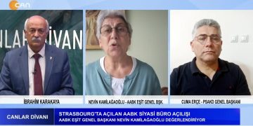 Strasbourg’ta Açılan AABK Siyasi Büro Açılışı – Avrupa Alevi Çalıştayı Sonuç Bildirgesi – Madımak Hafıza Merkezi’nin 5. Odası Açıldı – İbrahim Karakaya’nın Sunduğu Canlar Divanı Programının Konukları AABK Eşit Genle Başkanı Nevin Kamilağaoğlu Ve PSAKD Genel Başkanı Cuma Erçe