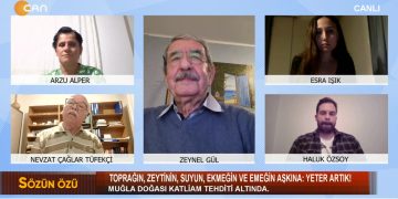 Toprağın,Zeytinin,Suyun,Ekmeğin Ve Emeğin Aşkına: YETER ARTIK ! – Zeynel Gül’ün Hazırlayıp Sunduğu Sözün Özü Programının Konukları Hukukçu Av. Arzu Alper, Gazeteci / Sosyolog Nevzat Çağlar Tüfekçi, DEŞTİN Çevre Platformu Sözcüsü Haluk Özsoy, Akbelen Ormanı Direnişçisi Esra Işık