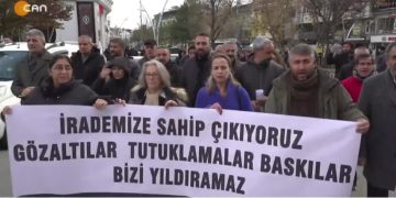 Dersim’de Kayyum Protesto Ediliyor