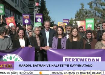 – DEM PARTİ EŞBAŞKANLARI HALFETİ’DE KAYYUMU KONUŞUYOR