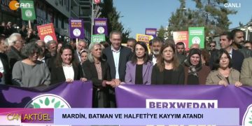 – DEM PARTİ EŞBAŞKANLARI HALFETİ’DE KAYYUMU KONUŞUYOR
