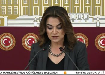 DEM Parti Basın Toplantısı, Grup Başkanvekili Gülistan Kılıç Koçyiğit Değerlendiriyor.