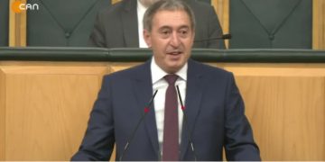 DEM Parti Grup Toplantısı, DEM Parti Eş Genel Başkanı Tuncer Bakırhan konuşuyor..