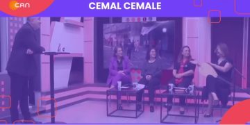 Hüseyin Kelleci’nin sunumuyla Cemal Cemale programının konukları Nurtepe Cemevi Başkanı Zeynel Şahan, Kadın Kolları Başkanı Gönül Güngör, Gençlik Kolları Başkanı Ali Şafak Keklik ve Zakir Cüneyt Mertoğlu.