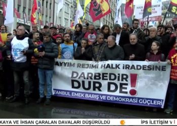 İstanbul’da Kayyuma Karşı Protesto.