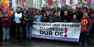 İstanbul’da Kayyuma Karşı Protesto.