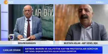Batman, Mardin ve Halfeti’de Kayyım Protestoları Sürüyor – İbrahim Karakaya’nın Hazırlayıp Sunduğu Canlar Divanı Programının Konukları AKD Sultangazi Pir Sultan Abdal Cemevi Başkanı Zeynal Odabaş, ABF Genel Başkanı Mustafa Aslan Ve PSAKD Genel Merkezi Hukuk Sekreteri Cafer Koluman