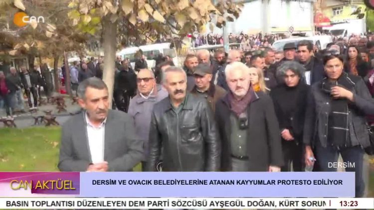 Dersim ve Ovacık Belediyelerine Kayyum Atanması Yürüyüşle Protesto Ediliyor