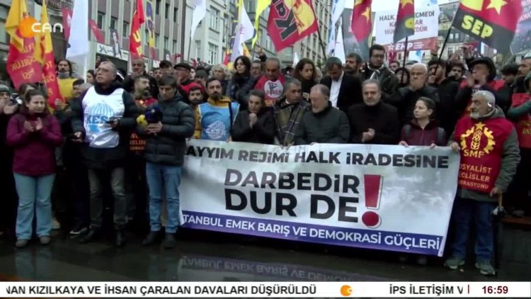 İstanbul’da Kayyuma Karşı Protesto.
