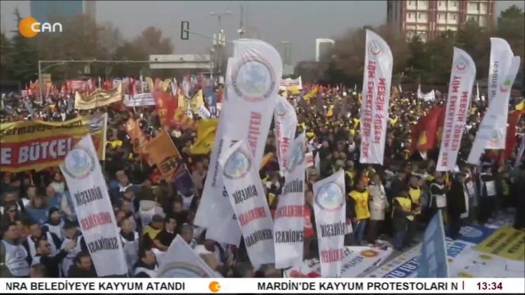 Ankara’da ‘Geçinemiyoruz’ Mitingi