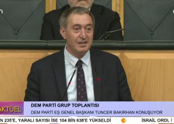 DEM Parti Grup Toplantısı, DEM Parti Eş Genel Başkanı Tuncer Bakırhan konuşuyor..