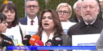 DEM PARTİ MİLLETVEKİLLERİ İÇİŞLERİ BAKANLIĞI ÖNÜNDE KAYYUM DARBESİNE İLİŞKİN AÇIKLAMA YAPTI- ‘ MUNZUR BABA’NIN TAŞINA, TOPRAĞINA, SUYUNA HİÇ KİMSE DOKUNAMAZ