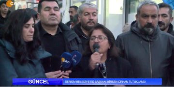 Dersim Belediye Eş Başkanı Birsen Orhan Tutuklandı.