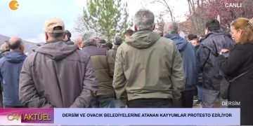 Dersim ve Ovacık Belediyelerine Kayyum Atanması Yürüyüşle Protesto Ediliyor