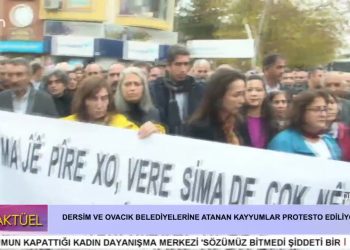 Dersim ve Ovacık Belediyelerine Kayyum Atanması Yürüyüşle Protesto Ediliyor