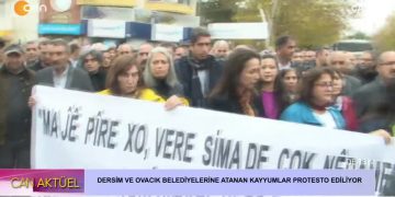 Dersim ve Ovacık Belediyelerine Kayyum Atanması Yürüyüşle Protesto Ediliyor