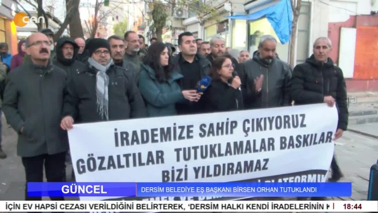 Dersim Belediye Eş Başkanı Birsen Orhan Tutuklandı.