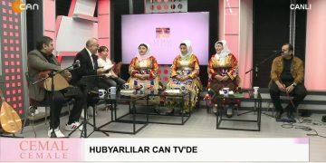 Hüseyin Kelleci’nin sunumuyla Cemal Cemale programının konukları Sürmeli Çelik, Nazlı Karataş, Dürdane Kabuk, Hubyarlı Murat Yıldırım, Medet Yıldırım ve Kuzey Kelleci.