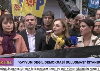İstanbul Sancaktepe’de ‘Kayyum Değil Demokrasi Buluşması’ Gerçekleştiriliyor.