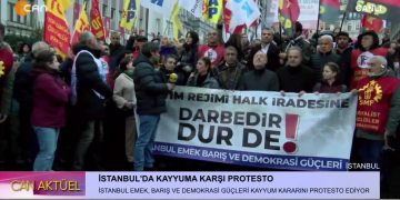 İstanbul’da Kayyuma Karşı Protesto.
