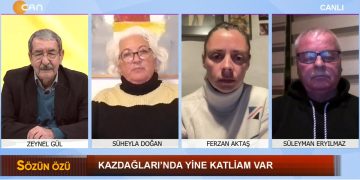 Kazdağları’nda Yine Katliam Var – Zeynel Gül’ün Hazırlayıp Sunduğu Sözün Özü Programının Konukları Kazdağları Doğal Ve Kültürel Varlıkları Koruma Derneği Başkanı Süheyla Doğan, Ekoloji Birliği Eş Sözcüsü Süleyman Eryılmaz Ve Kazdağları Kardeşliği Ferzan Aktaş