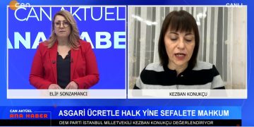 Asgari Ücrete Enflasyonun 15 Puan Altında Zam Yapıldı – Maraş Alevi Pogromu AKD Seferihisar Şubesi’nde Anıldı – DEM Parti Belediye Eşbaşkanları Toplantısı – Elif Sonzamancı İle Can Aktüel Ana Haber Programının Konuğu DEM Parti İstanbul Milletvekili Kezban Konukçu