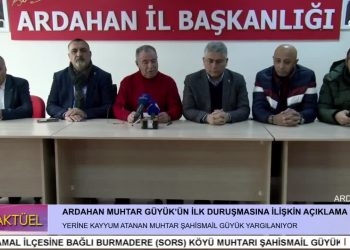 MUHTAR GÜYÜK’ÜN İLK DURUŞMASINA İLİŞKİN AÇIKLAMA, YERİNE KAYYUM ATANAN MUHTAR ŞAHİSMAİL GÜYÜK YARGILANIYOR