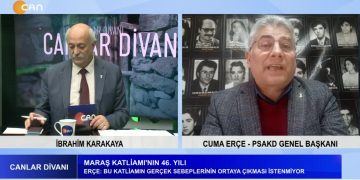 Katliamlar Ayı ‘ Aralık ‘ – Maraş Katliamı’nın 46. Yılı – Suriye’deki Değişimin Alevilere Etkisi – İbrahim Karakaraya’nın Hazırlayıp Sunduğu Canlar Divanı Programının Konuğu PSAKD Genel Başkanı Cuma Erçe